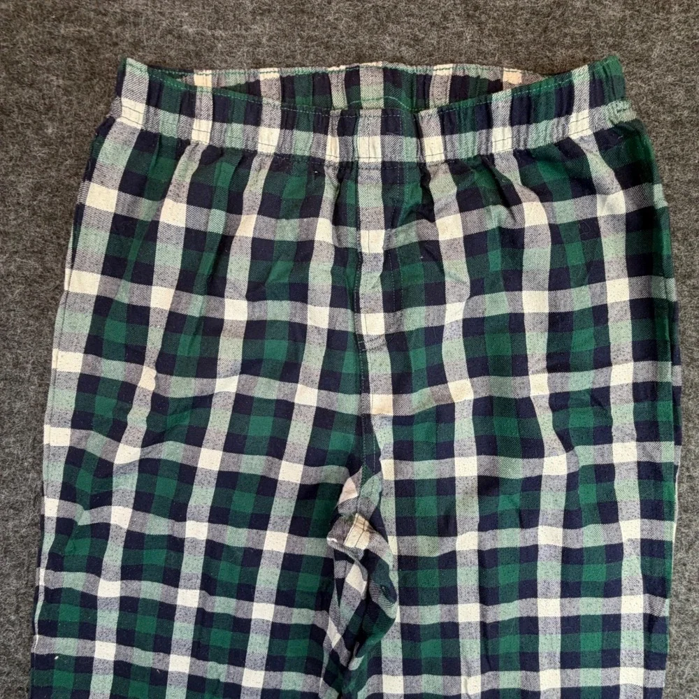 Gap Star Wars Pajama Pants Kids Size 14 Green‎ Plaid Recycled Sleepwear